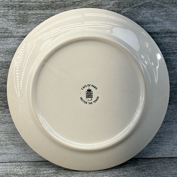 Cats Of Paris Kiss That Frog Cleen Hector The Tenor 8” Plate Hector Le Tenor - Picture 2 of 9